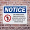 Signmission No Admittance Employees Only OSHA Notice Sign, Plastic, 14in W x 10in L, 2PK OS-2PACK-NS-P-1014-L-15983 - alternate 3